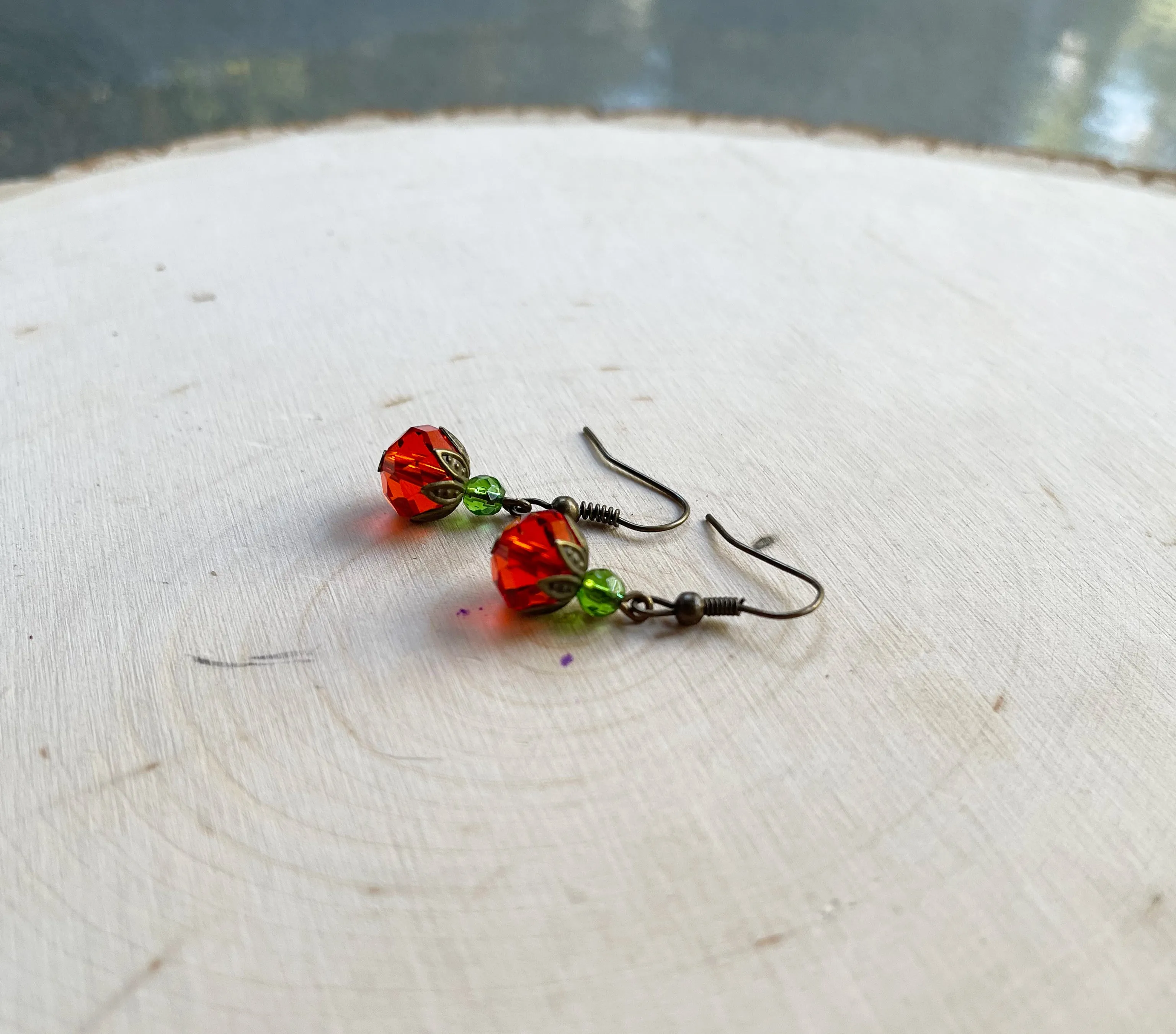 Swarovski Crystal Pumpkin Earrings