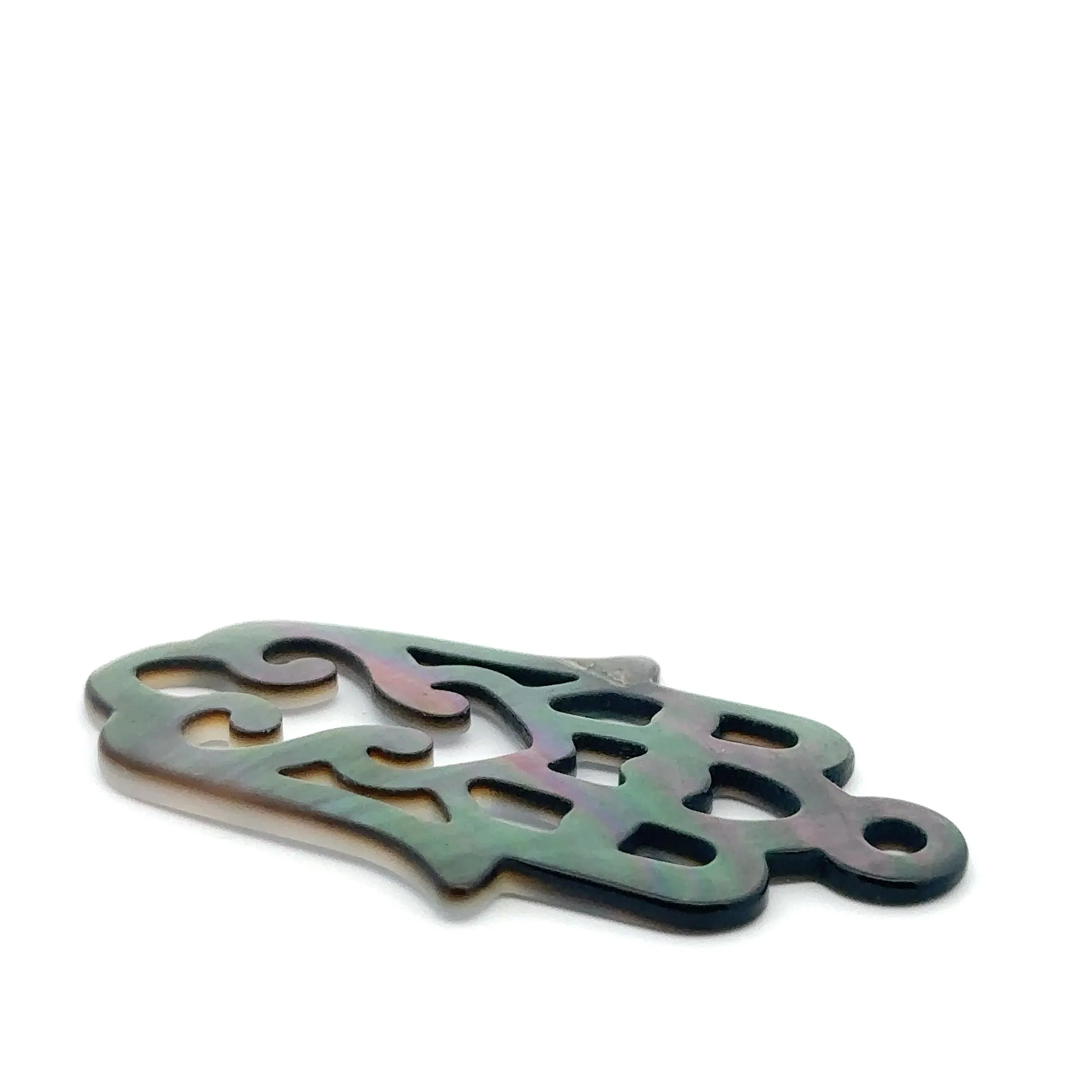 Tahitian Mother Of Pearl Palm Beads, Sku#M535