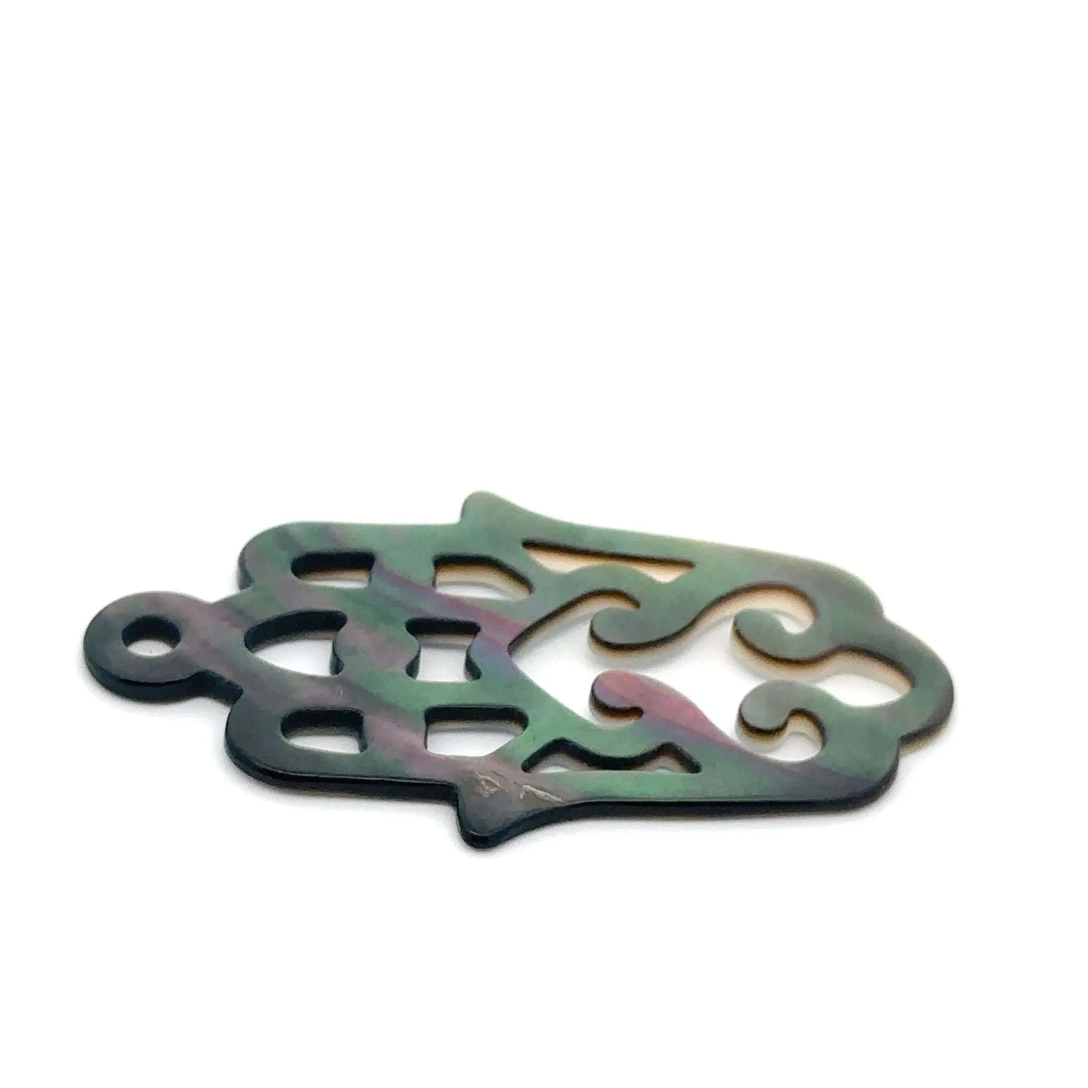 Tahitian Mother Of Pearl Palm Beads, Sku#M535
