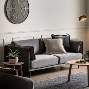 TEDDY 3 seater Truffle Velvet Sofa