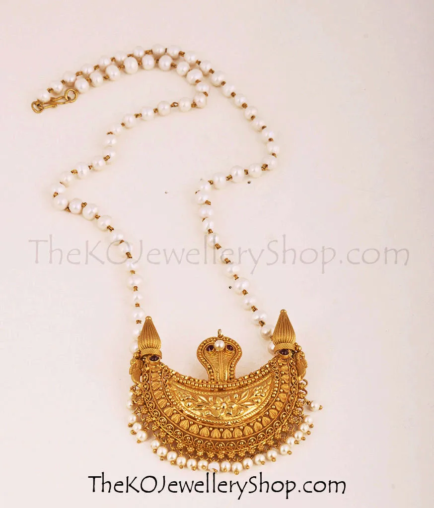 The Viloma Kokkethathi Silver Pearl Necklace