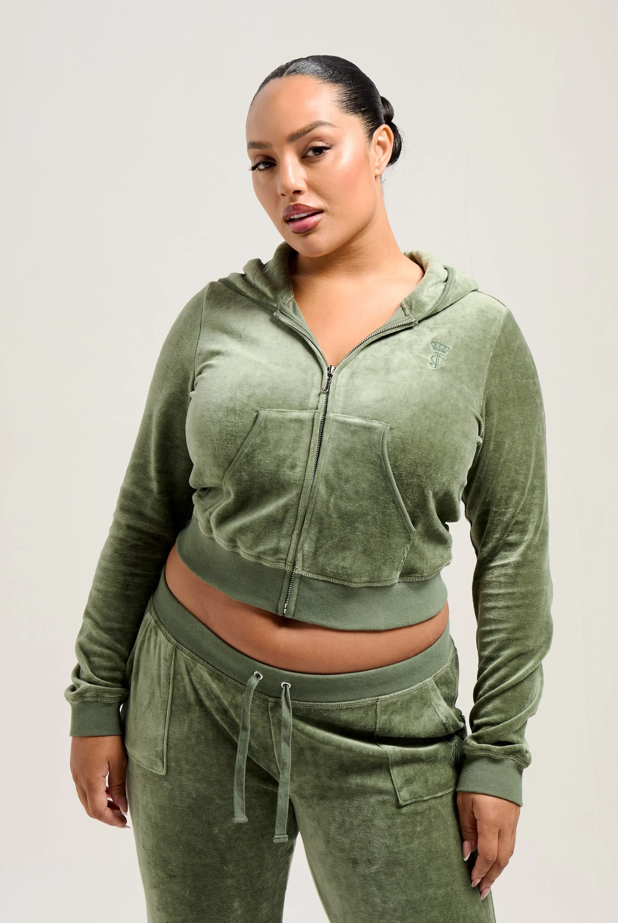 THYME ULTRA LOW RISE BAMBOO VELOUR HERITAGE POCKETED BOTTOMS