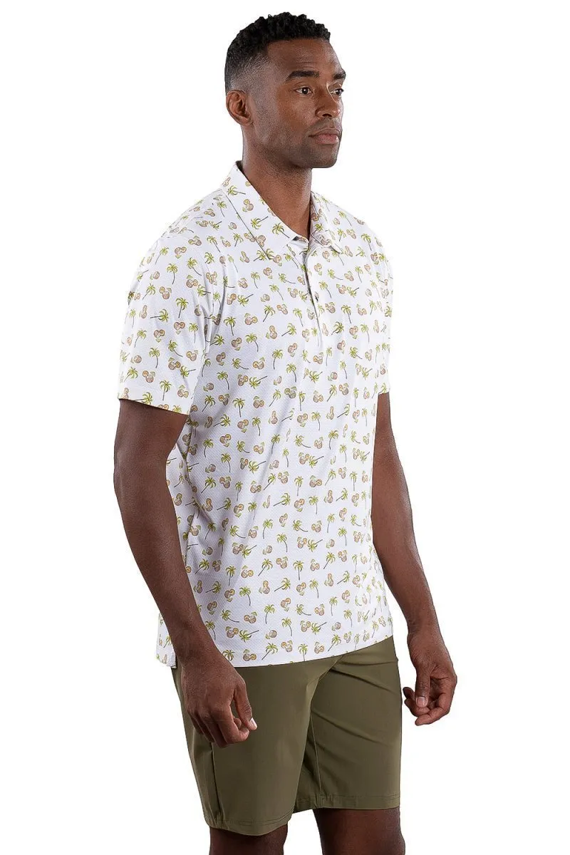 Toby Polo Palm Tree Print - FINAL SALE