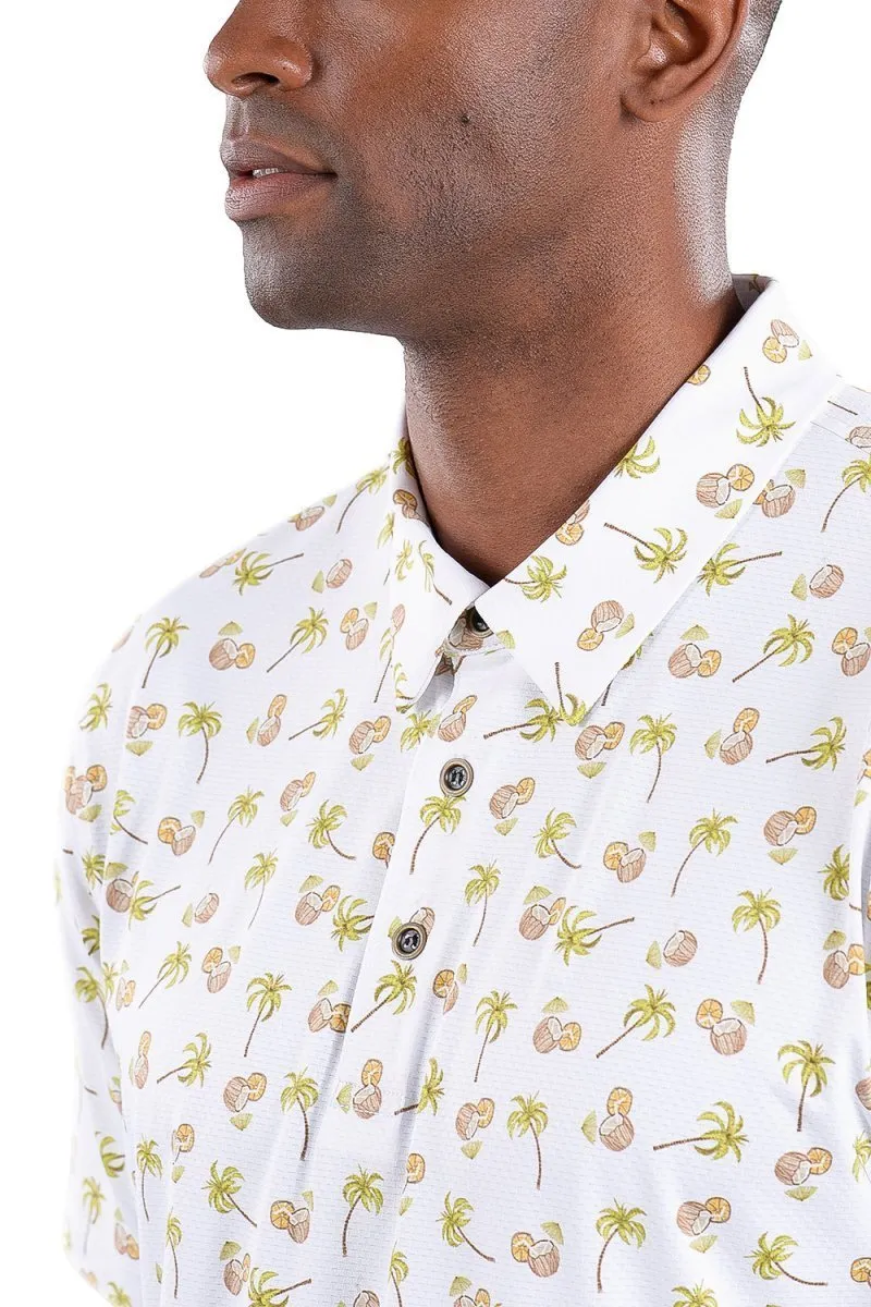 Toby Polo Palm Tree Print - FINAL SALE