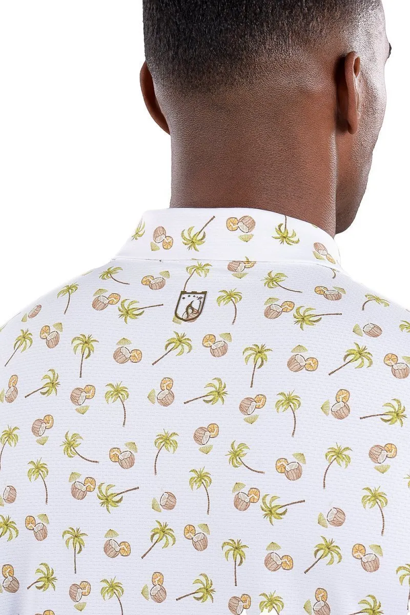 Toby Polo Palm Tree Print - FINAL SALE