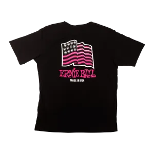USA Ball End Flag T-Shirt LG