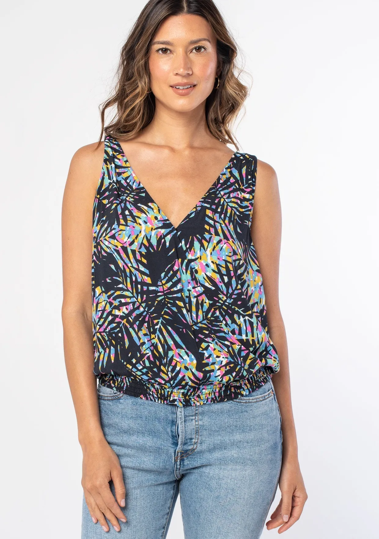 Vacay Tie Shoulder Tank Top