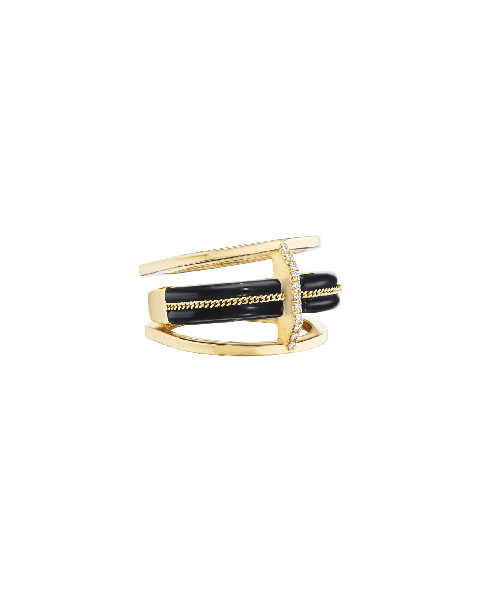 Vantage Ring Black Jade