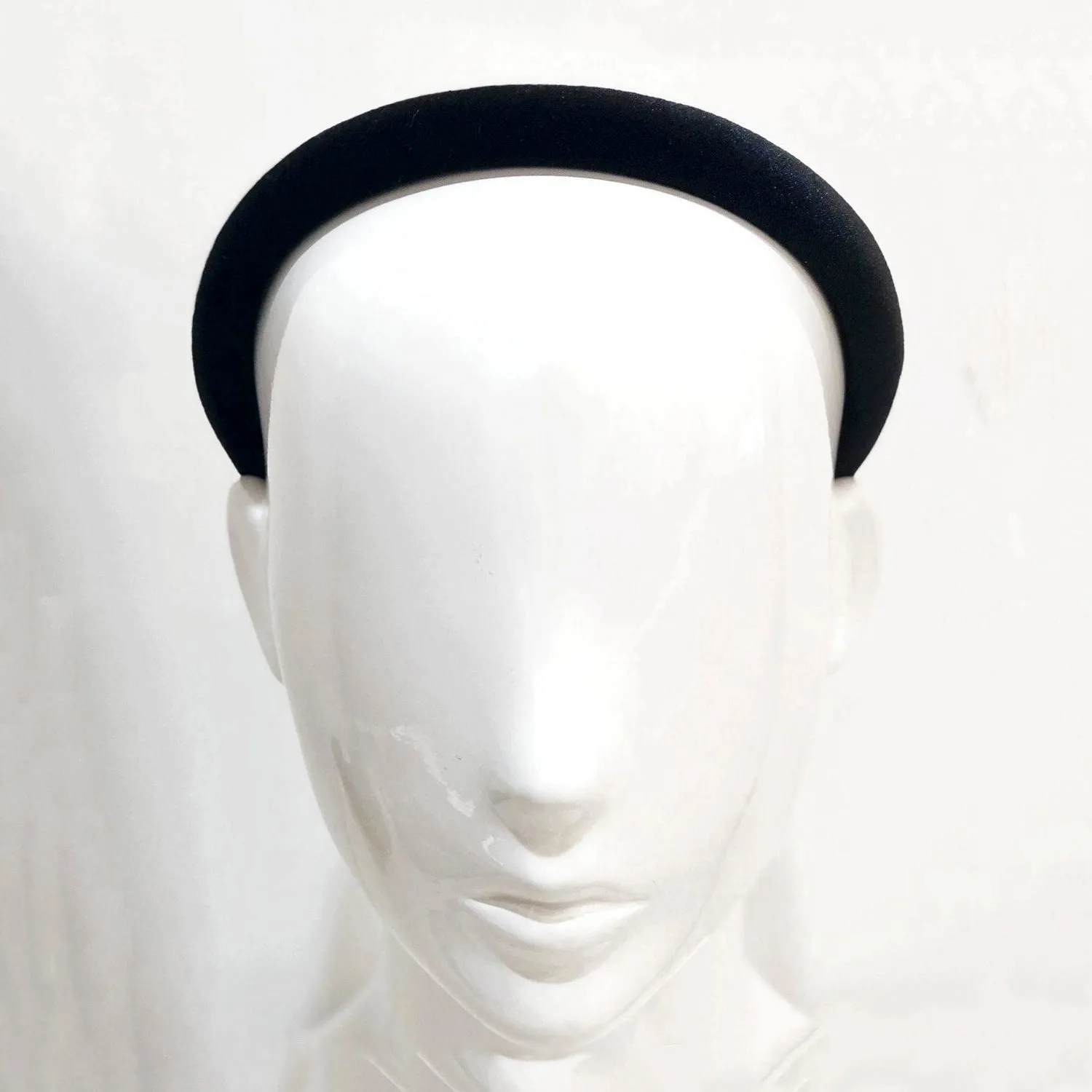 Velvet 1.5 cm Padded Fuchsia Headband