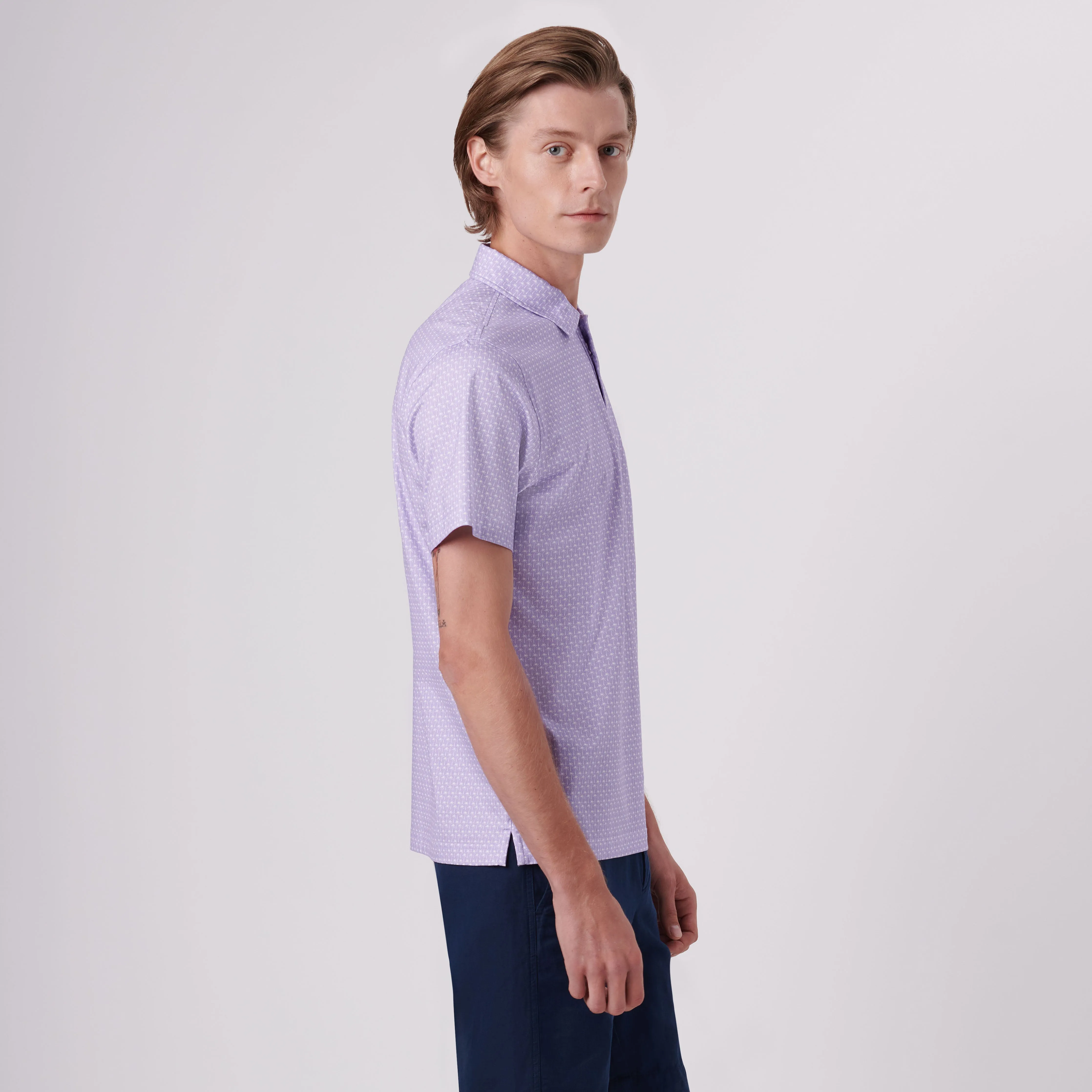 Victor Palm Trees Print OoohCotton Polo