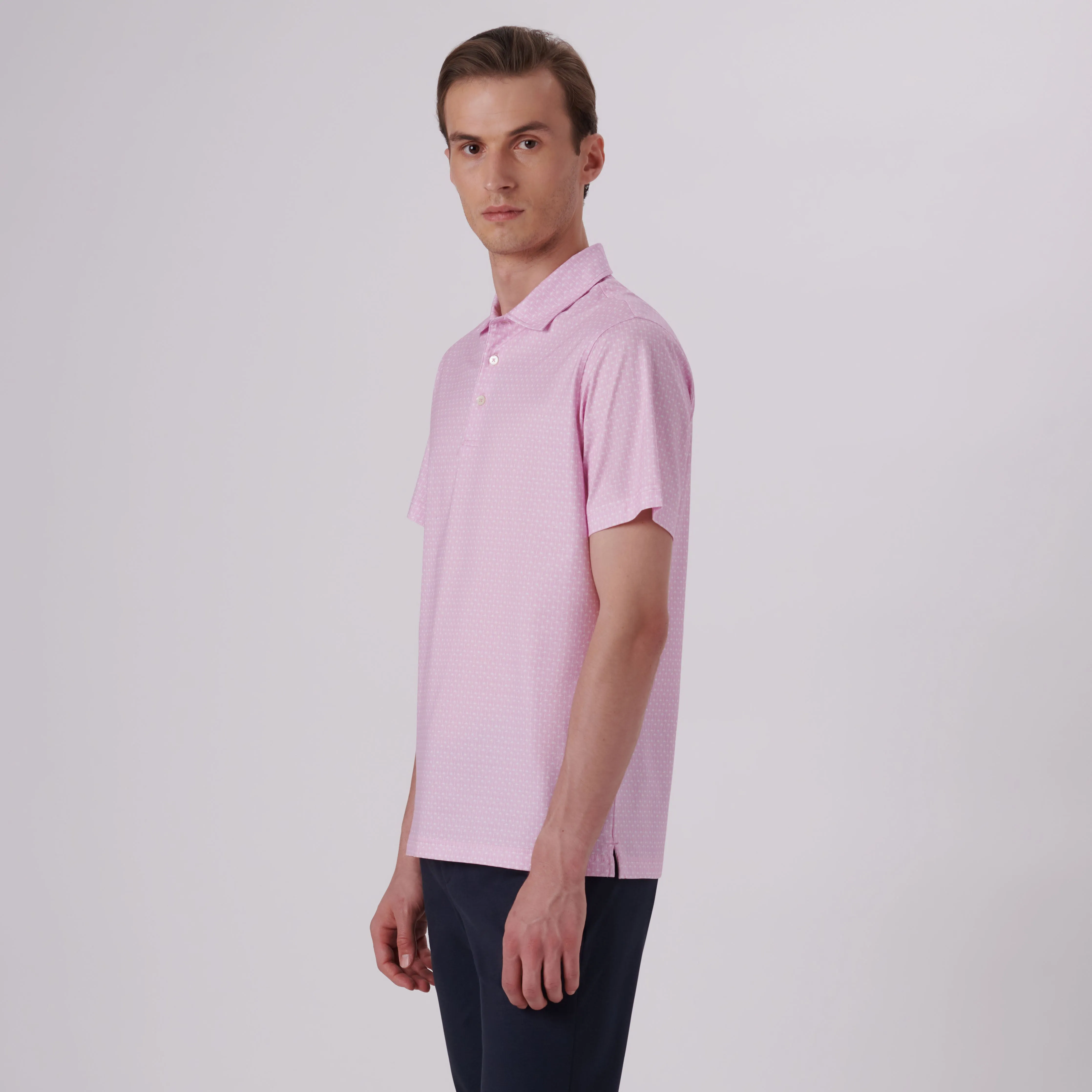 Victor Palm Trees Print OoohCotton Polo