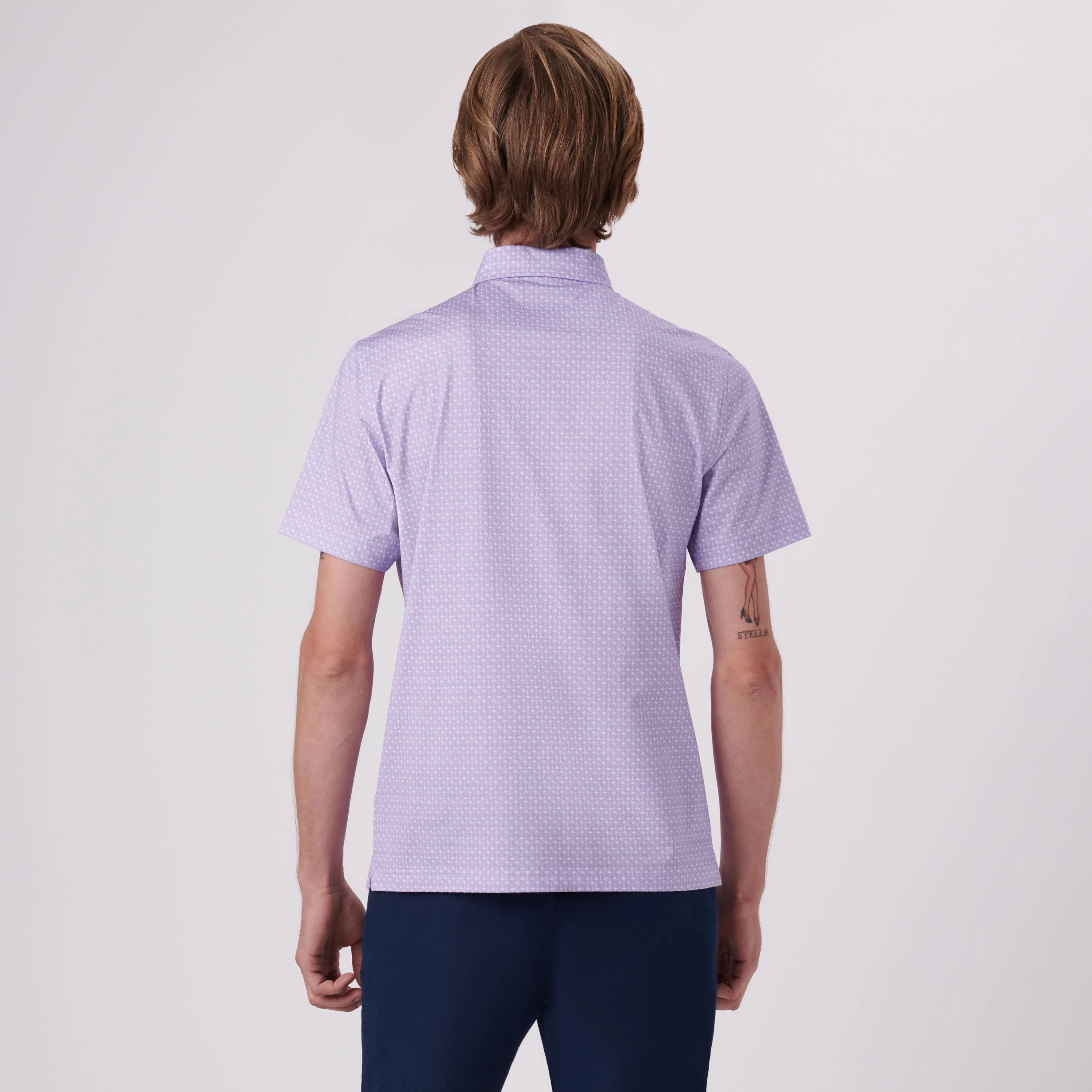 Victor Palm Trees Print OoohCotton Polo