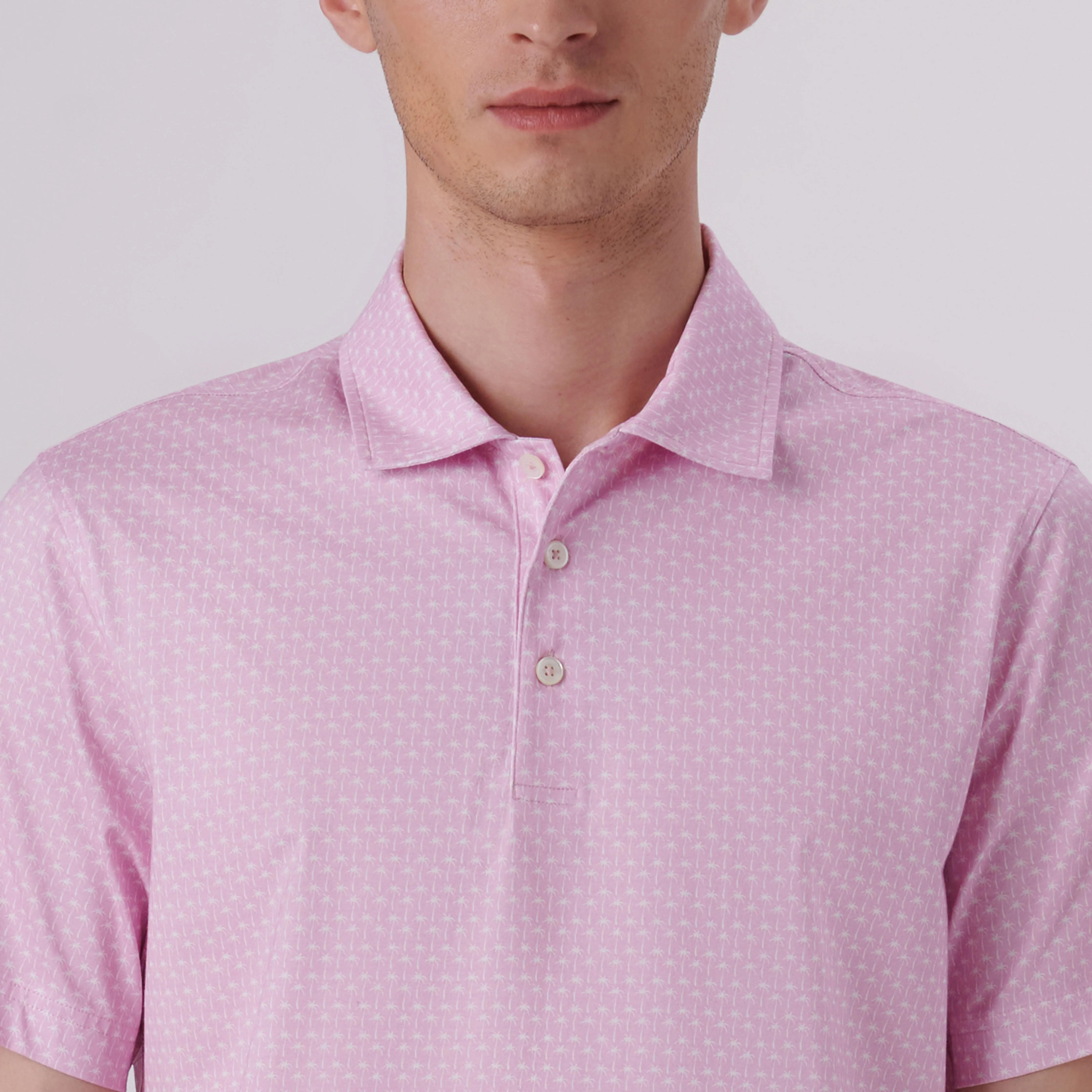 Victor Palm Trees Print OoohCotton Polo