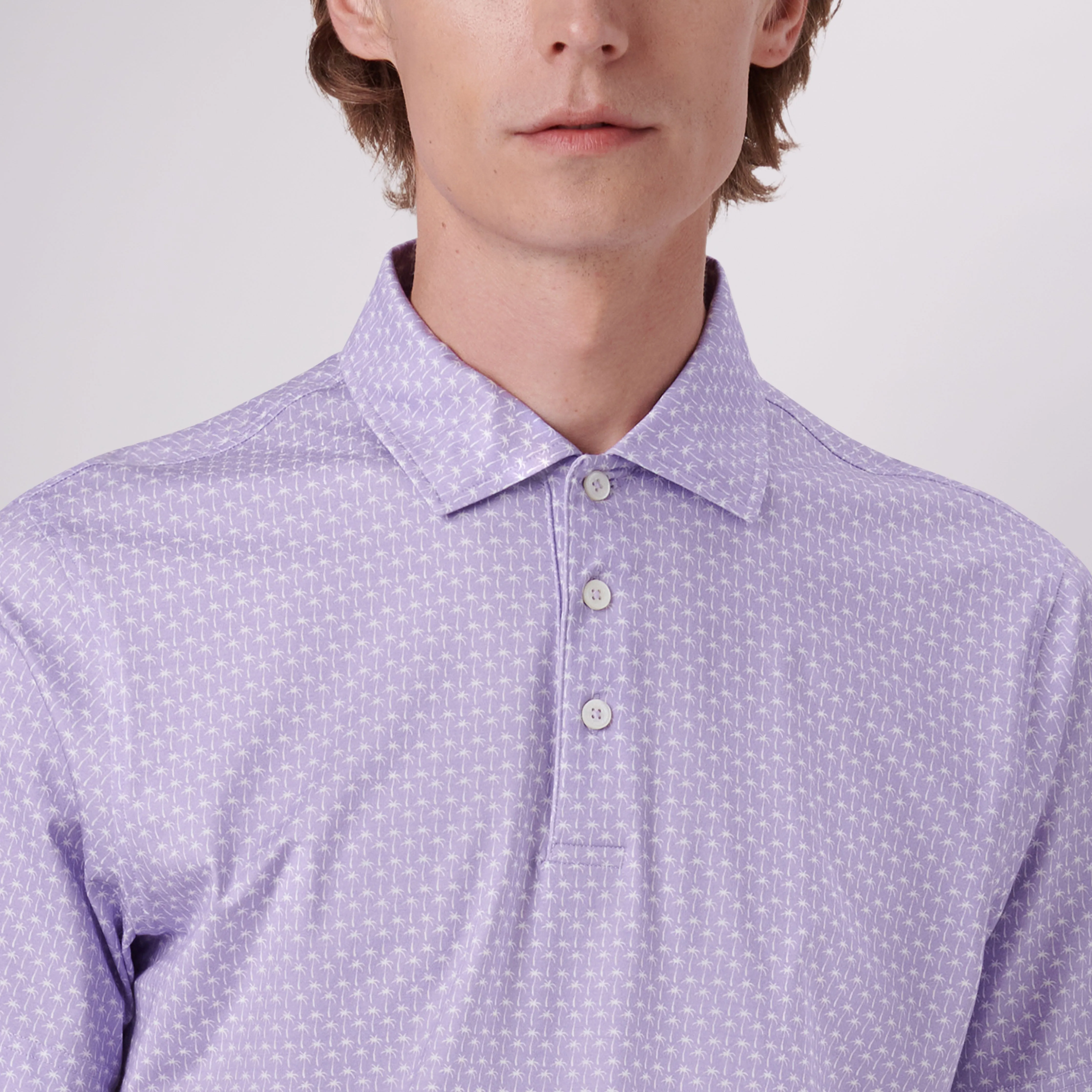Victor Palm Trees Print OoohCotton Polo