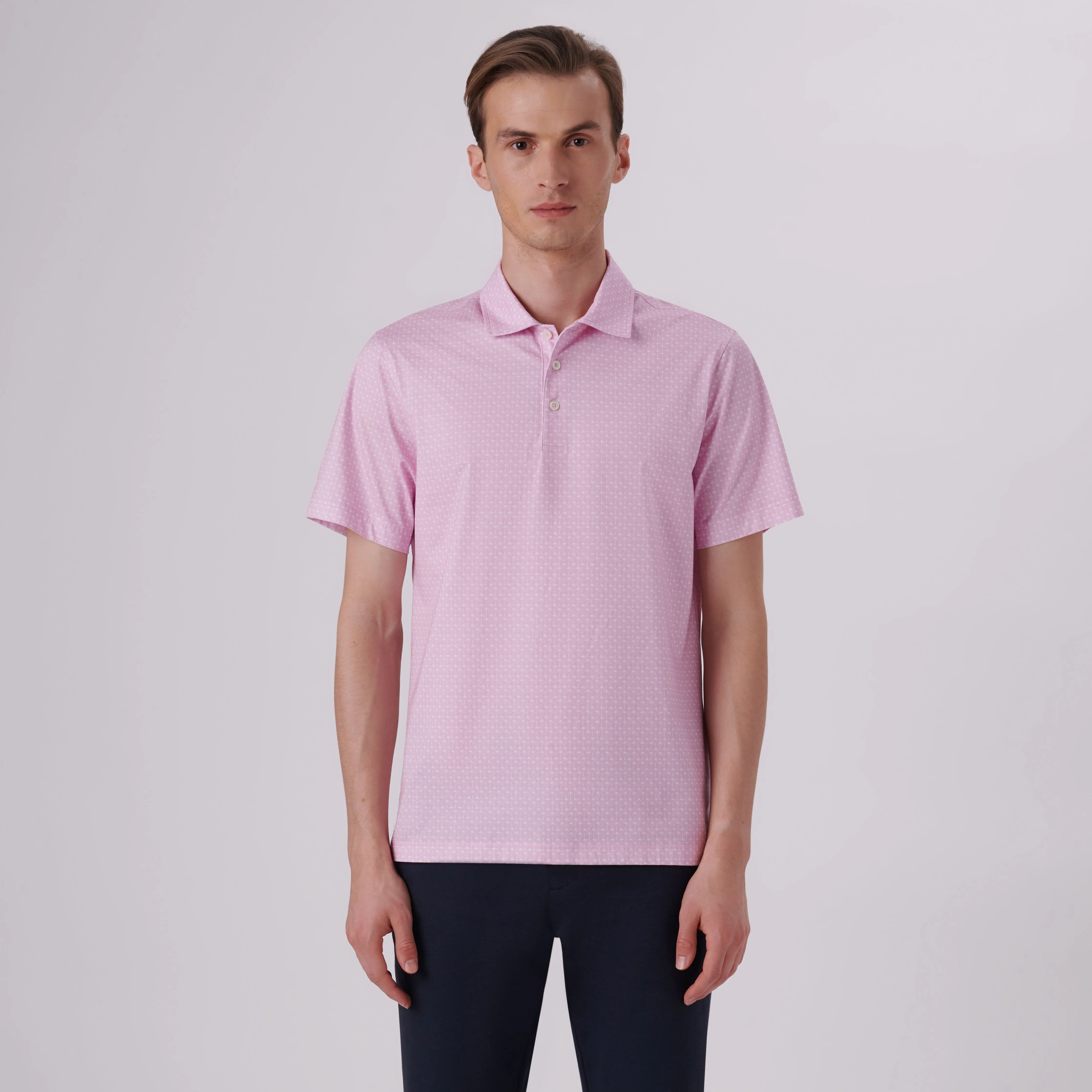 Victor Palm Trees Print OoohCotton Polo