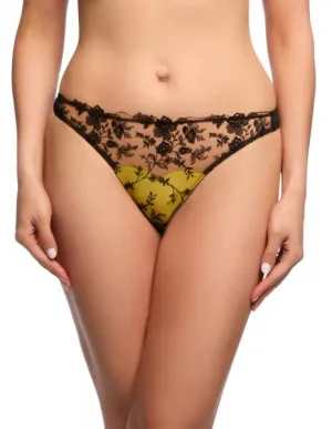 Victresse G-String - Black/Chartreuse -