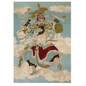Warrior in the Sky Hand Tufted Rug
