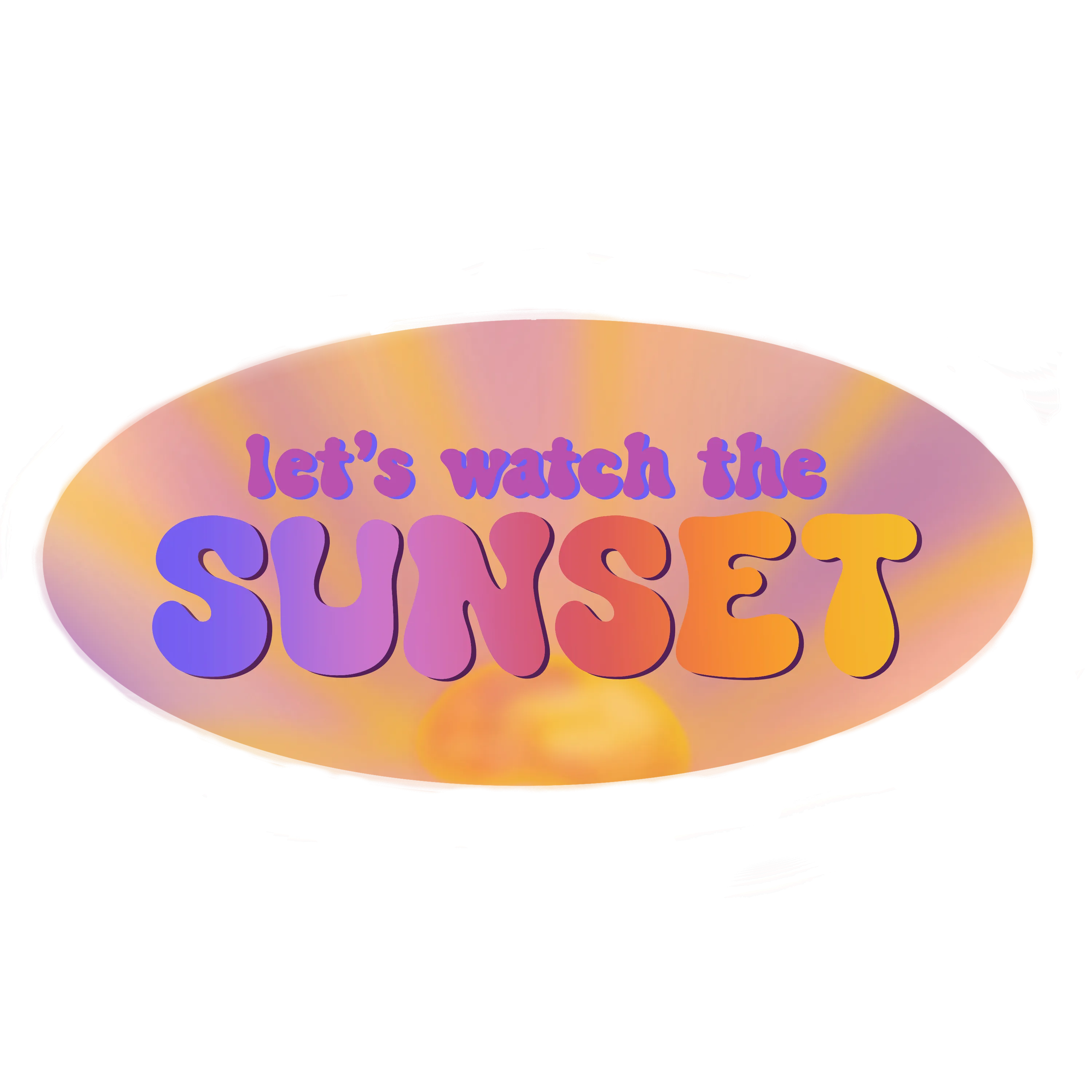 Watch the Sunset Sticker