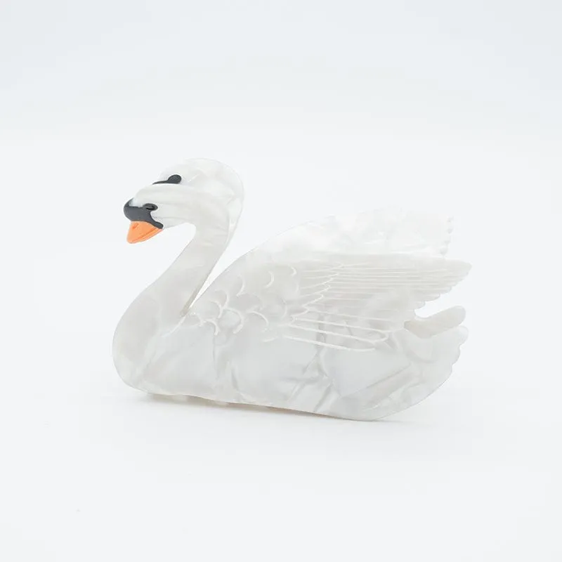 White Swan Hair Claw