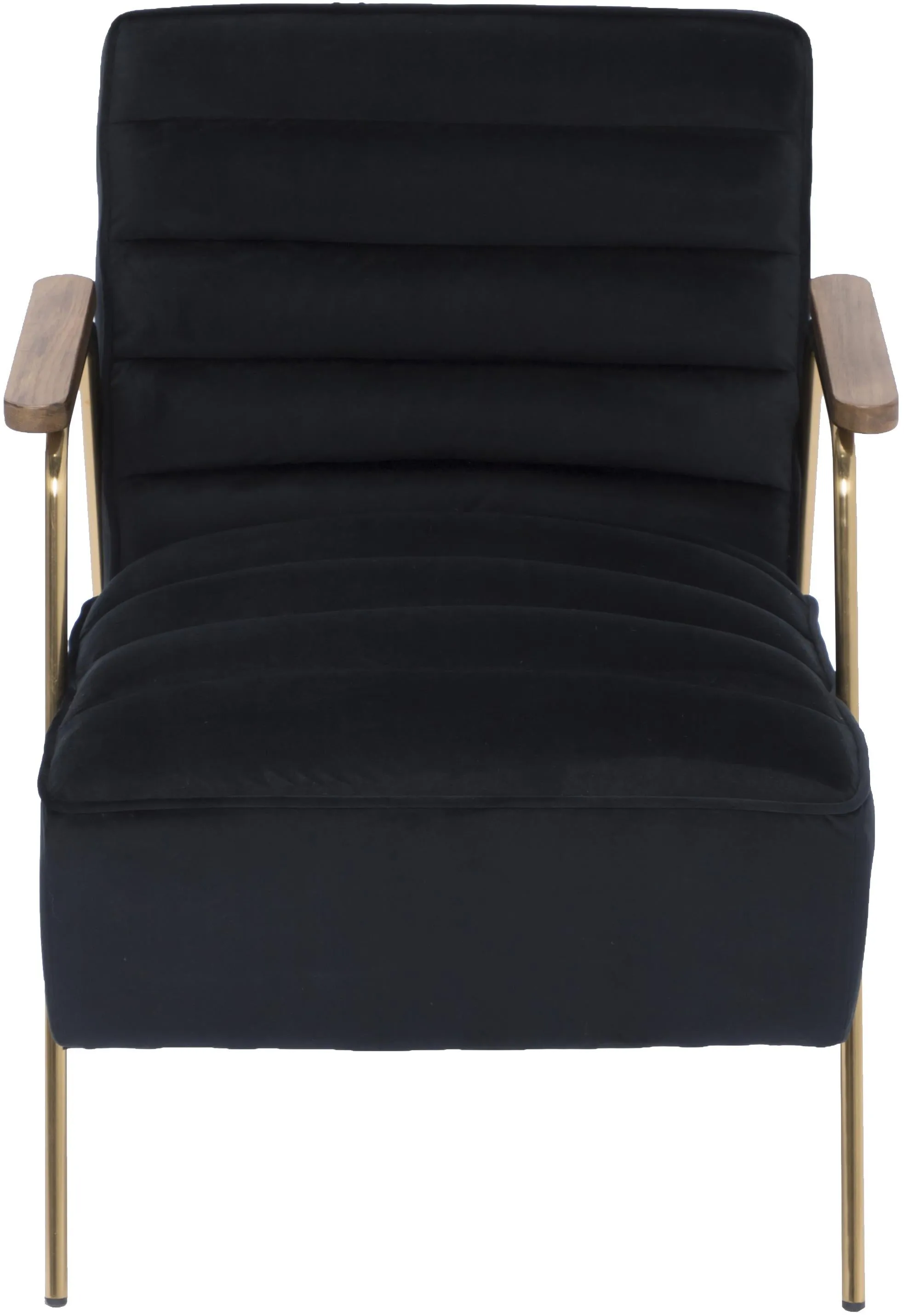 Woodford Black Velvet Accent Chair